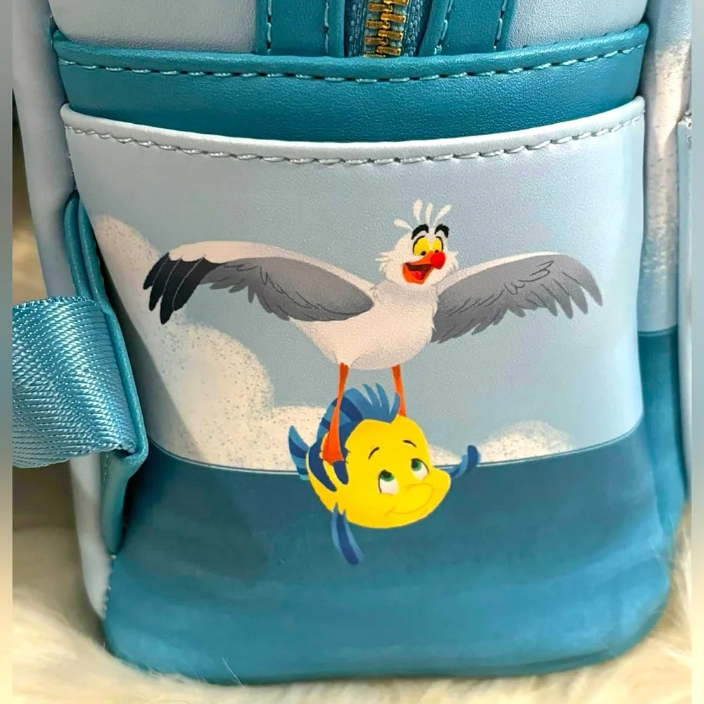 The Little Mermaid Wedding Scene Loungefly Backpack NWT